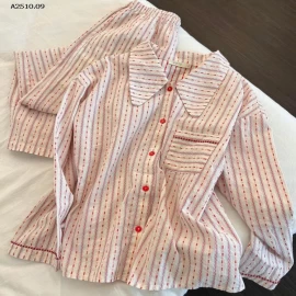 BỘ NGỦ DÀI KẺ SỌC KIỂU PHÁP  - sỉ 145k