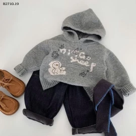 Áo len trùm đầu hoạt hình nhà Huzhou Zhili - sỉ 195k 