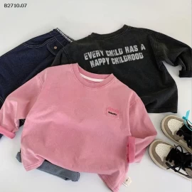 Áo thun trẻ em Maibao mùa thu 2025 phiên bản Hàn Quốc mới cho bé  nhà Huzhou Zhili - sỉ 155k 