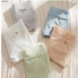   SET 10 QUẦN CHIP BĂNG LỤA PHỐI REN - sỉ 130k/set 10c mix màu