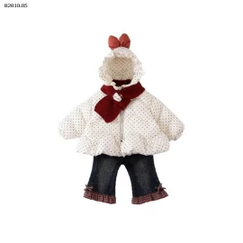 Bộ đồ mùa thu đông cho bé - gia si   Áo khoác : 378k Quần : 220k Áo len đỏ : 156k