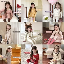 Bộ đồ ngủ cho trẻ em Hãng AMBB.Kids - Giá sỉ  size 80-150 : 142k size 160 : 163k