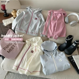 ÁO KHOÁC CHỮ B CÓ MŨ CHO BÉ -Giá sỉ 189k