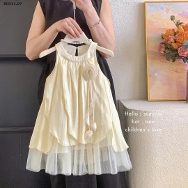  VÁY CỔ YẾM GẮN HOA 3D - sỉ 215k