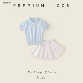 SET ÁO THUN MIX CHÂN VÁY PREMIUM BG -Giá sỉ áo 118k, váy 104k 