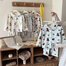  SET PIJAMA CỔ TRÒN QCCC -Giá sỉ  sz80-120 :  115k sz 130-160 :   138k