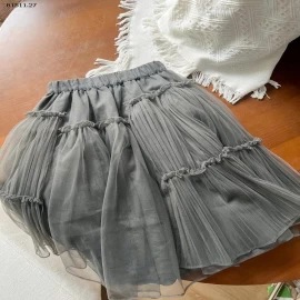  Chân váy lưới thanh lịch nhà Elmo Baby Kids  AMBB -Giá sỉ size 90-150 : 199k sz 160 : 215k sz 170 : 232k