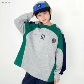 ÁO NỈ PHỐI MÀU SỐ 01-Giá sỉ  sz 110-140: 203k  sz 150-160: 220k  sz 165: 232k 