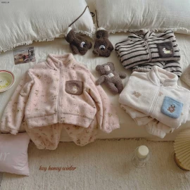 BỘ LÔNG CỪU ÁO KHOÁC HONEY-Giá sỉ 245k