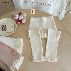 Quần leging gấu ren bé gái-si 76k