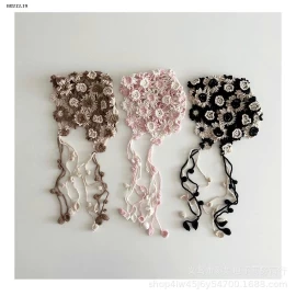 MŨ LEN HOA CHO BÉ-sỉ 124k