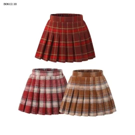 CHÂN VÁY LEN CARO XẾP LY BG-sỉ Số 1 : 142k           Số 2,3 : 123k 