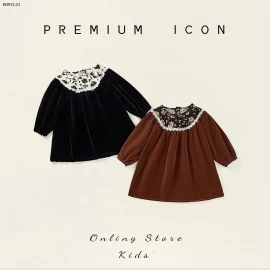 VÁY  PREMIUM THU ĐÔNG CHO BÉ GÁI-sỉ 144k