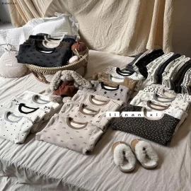 BỘ LÓT LÔNG NHÍ TONE HÀN LINANXI -sỉ 195k