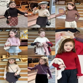 ÁO LEN BÉ GÁI HÃNG AMBB-sỉ 90-150 : 153k                 160 : 168k