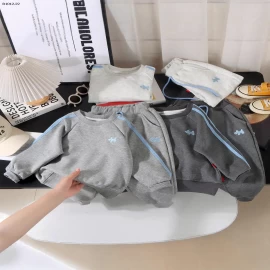 SET NỈ THÊU PHỐI SỌC CHO BÉ -sỉ Sz 80-120 : 115k               130-160 : 135k