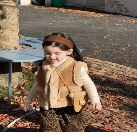 Set 3 món cho bé-sỉ Áo gile+túi : 235k                     Quần : 200k                   Áo len : 195k