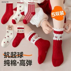 SÉT 5Đ TẤT ĐỎ CHO BÉ-sỉ 68k