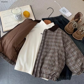 ÁO KHOÁC KẺ CHO BÉ-sỉ 245k