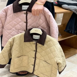 ÁO KHOÁC TRẦN TRÁM CỔ PHỐI MÀU BG-sỉ 315k