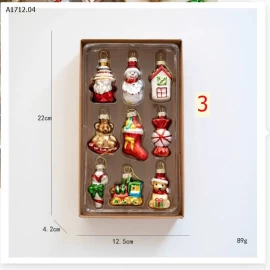 SET 9 CHARM TREO CÂY THÔNG NOEL Giá sỉ 138k