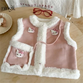 ÁO KHOÁC GILE HỒNG VIỀN LÔNG NINGLI- sỉ 178k