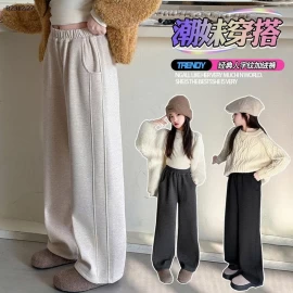 Quần ống suông mùa thu cho bé gái năm 2025 cho bé - Giá sỉ  loại thường : 185k lót lông : 227k