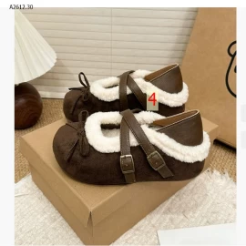 GIÀY BÚP BÊ LÓT LÔNG QUAI CHÉO NỮ-Giá sỉ 230k