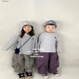 Áo thun dài tay phong cách Hàn Quốc cho trẻ em-Giá sỉ 129k