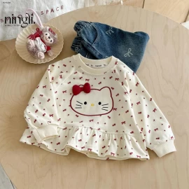  ÁO NỈ BABYDOLL CÚN BÔNG BG -Giá sỉ 84k