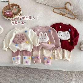 Áo len hoạt hình cho bé gái- giá sỉ 158k