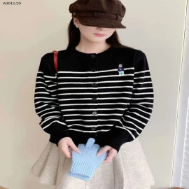 ÁO CARDIGAN GẤU KẺ CHO NỮ - sỉ 160k