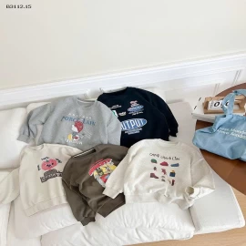 Áo nỉ rộng rãi, dễ thương hình hoạt hình Elmo Baby Kids AMBB5-Giá sỉ  sz 90-150 : 134k Sz 160 : 147k Sz 170 : 156k