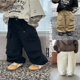 Quần dài có dây rút kiểu Hàn Quốc  Elmo Baby Kids AMBB-Giá sỉ  sz 90-150 : 192k Sz 160 : 209k