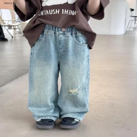 Quần jean denim rách nhà  Elmo Baby Kids AMBB-Giá sỉ  sz 90-150 : 220k Sz 160 : 241k