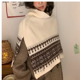 Khăn ống len giả áo choàng sành điệu - sỉ 159k