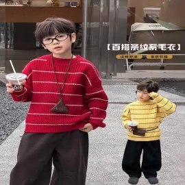 ÁO LEN KẺ AMBB-Giá sỉ sz 90-150: 198k sz 160: 215k