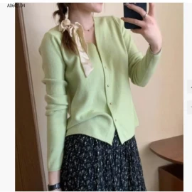 KHOÁC LEN MỎNG CỔ TIM - sỉ 150k