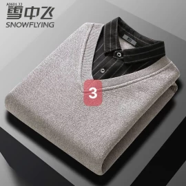 ÁO THU ĐÔNG PHỐI CỔ SƠ MI SNOWFLYING- sỉ 190k