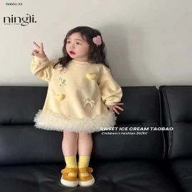 VÁY NỈ VÀNG NINGLI BG -Giá sỉ 139k