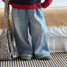 Quần jeans rách vá viền tua rua BG nhà Elmo Baby Kids  AMBB -Giá sỉ size 90-150 : 236k sz 160 : 256k sz 170 : 280k