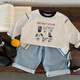 Áo thun dài tay cho bé trai, kiểu dáng mới xuân thu - sỉ giá 152k