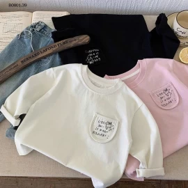 Áo thun dài tay Bora cho bé trai kiểu Hàn Quốc cho bé  - sỉ giá 148k