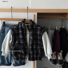 ÁO KHOÁC TAY PHỐI NỈ BÉ TRAI -Giá sỉ 272k