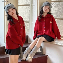 Áo khoác cardigan dệt kim cài cúc đơn giản BG - Giá sỉ 288k