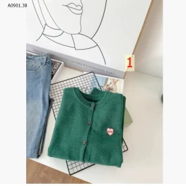 ÁO CARDIGAN LEN THÊU HÌNH TIM CHO NỮ sỉ 170k