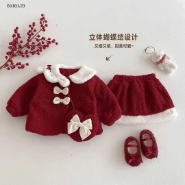 Bộ đồ lót lông cừu cho bé gái  - giá sỉ 250k