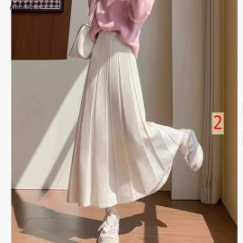 CHÂN VÁY DÀI XẾP LY DỆT GÂN - sỉ 185k