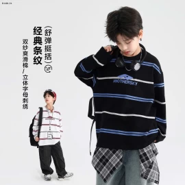 ÁO PHÔNG DÀI TAY HỌA TIẾT KẺ SIZE ĐẠI  - sỉ 203k