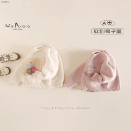 Áo len trẻ em và trẻ nhỏ kiểu dáng dự tiệc màu kem thu đông - giá sỉ  299k 